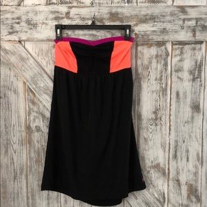 Hurley Mini Strapless Colorblock Dress